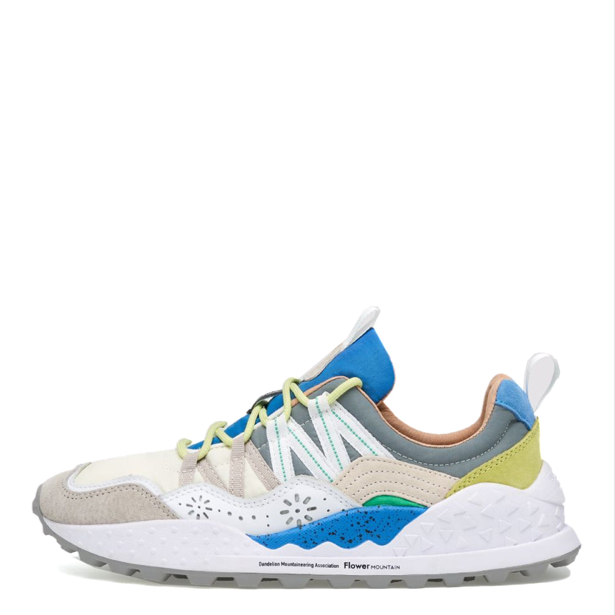 Sneakers Uomo Washi Suede/Nylon Grey White Azure
