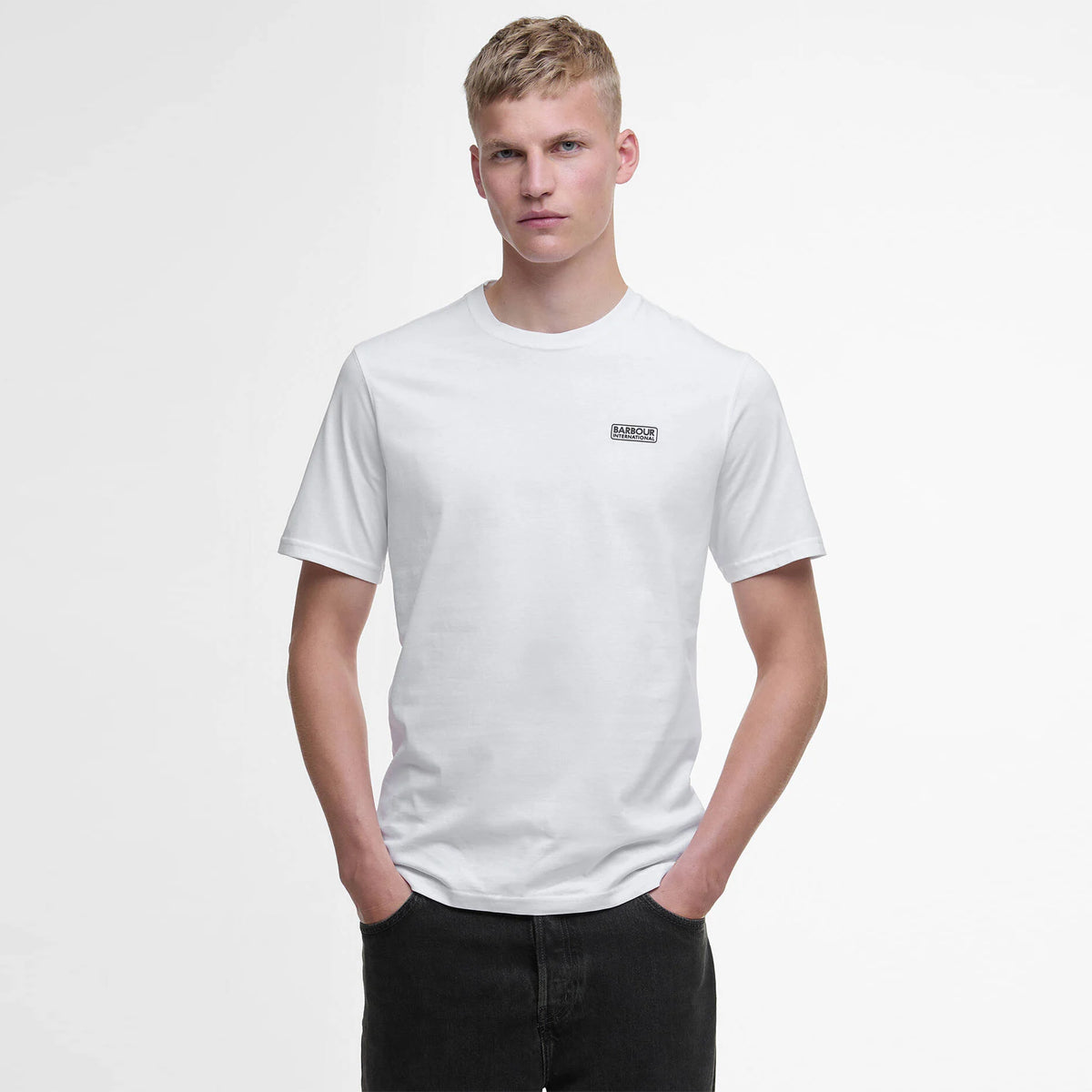 T-Shirt con logo piccolo White Black