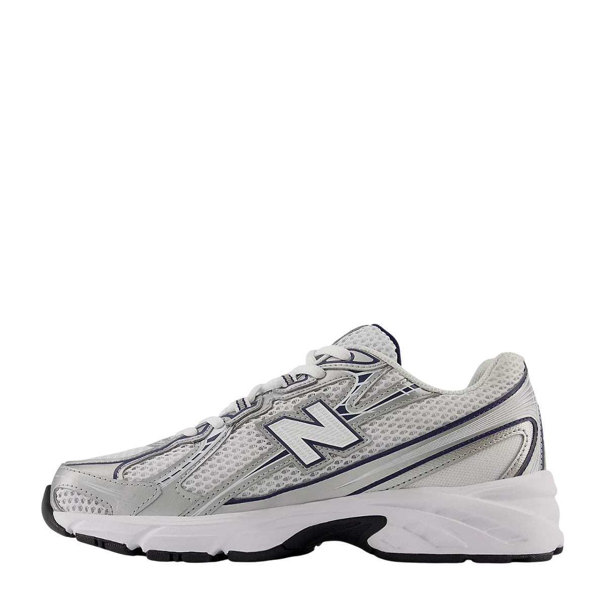 Sneakers 740 White Silver Navy
